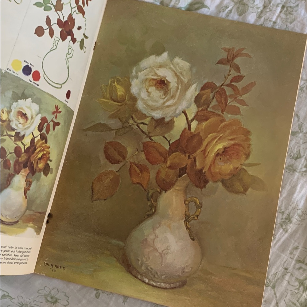 Vintage How to Paint Roses and Other Flowers Book by Lola Ades Prints - Picture 3 of 6